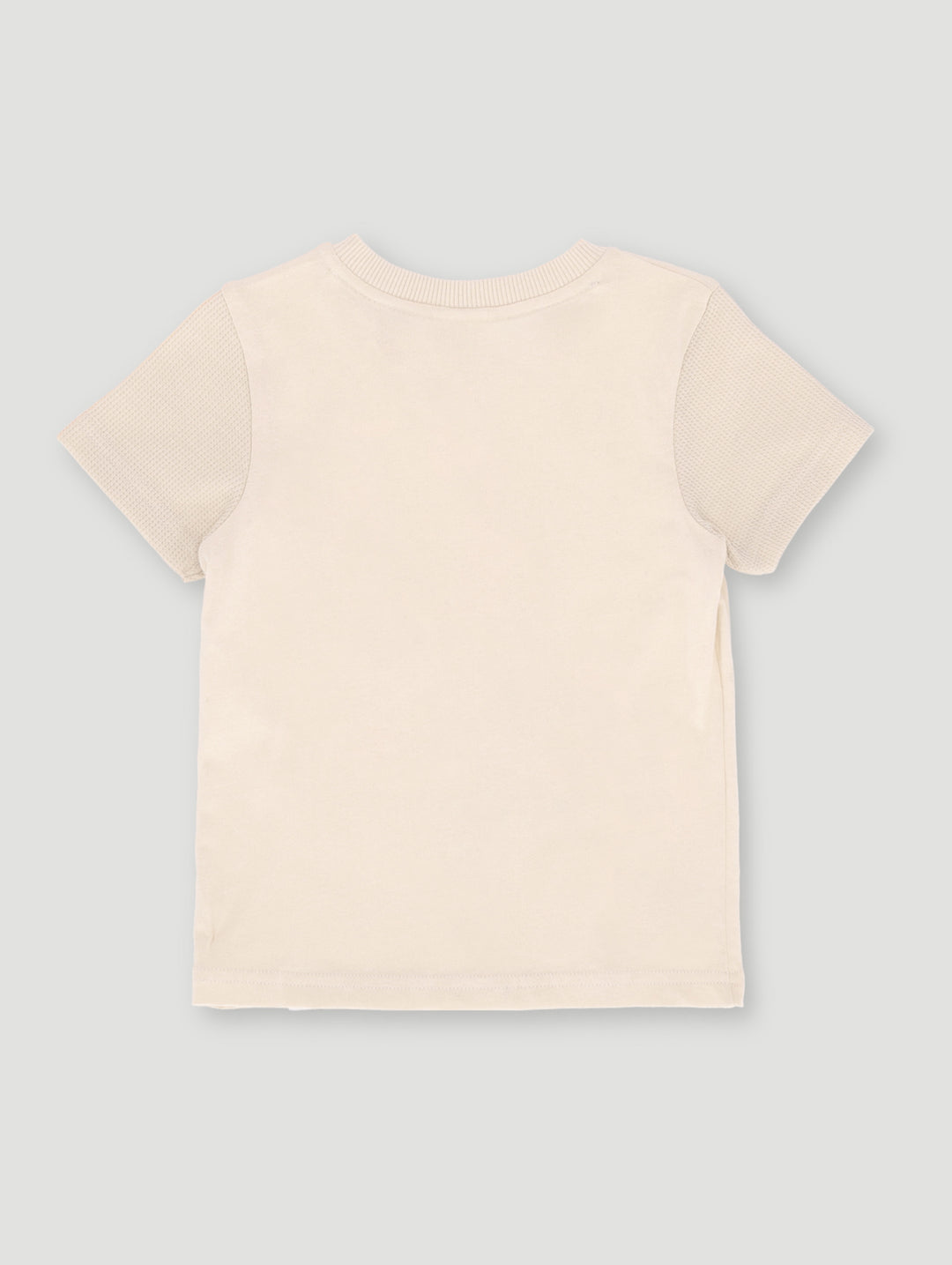 Pre-Boys Waffle & Print Tee - Stone