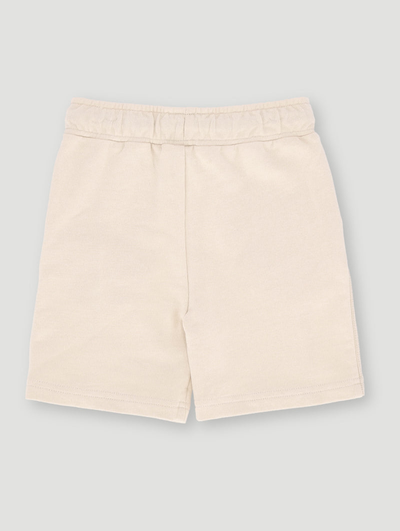 Pre-Boys Waffle & Print Shorts - Stone