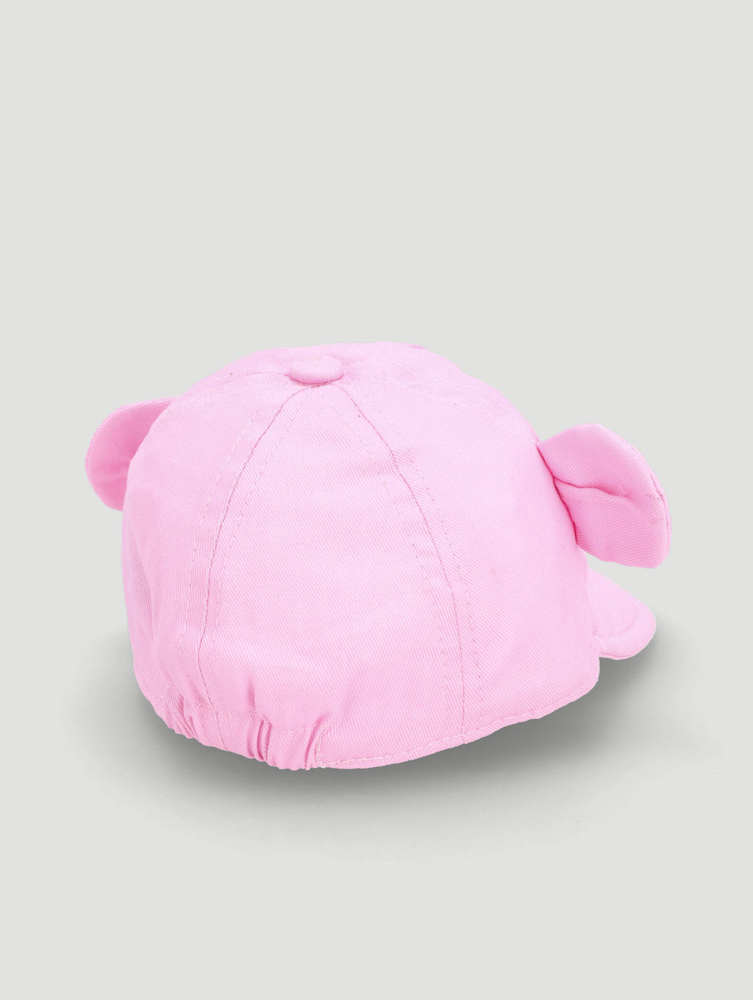 Baby Girls Peak Embroidered Bear Hat  - Pink
