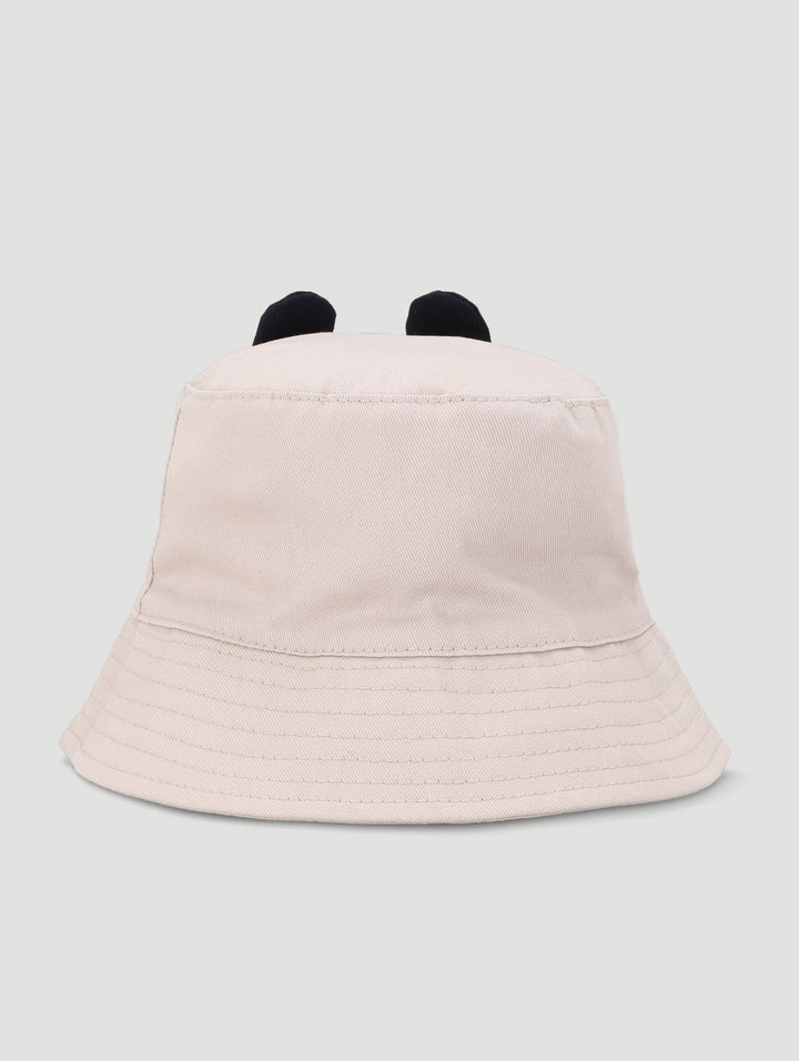 Baby Boys Puppy Bucket Hat  - Stone