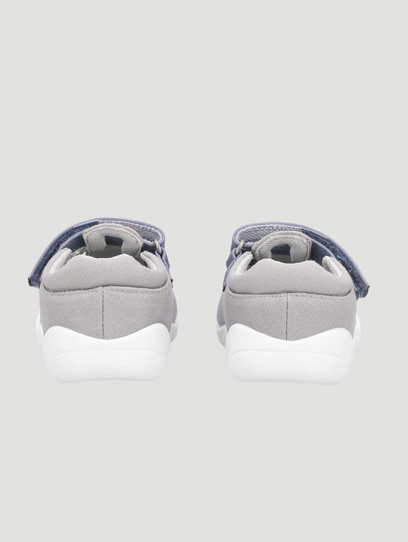 Pre-Boys Strap Sneaker - Grey