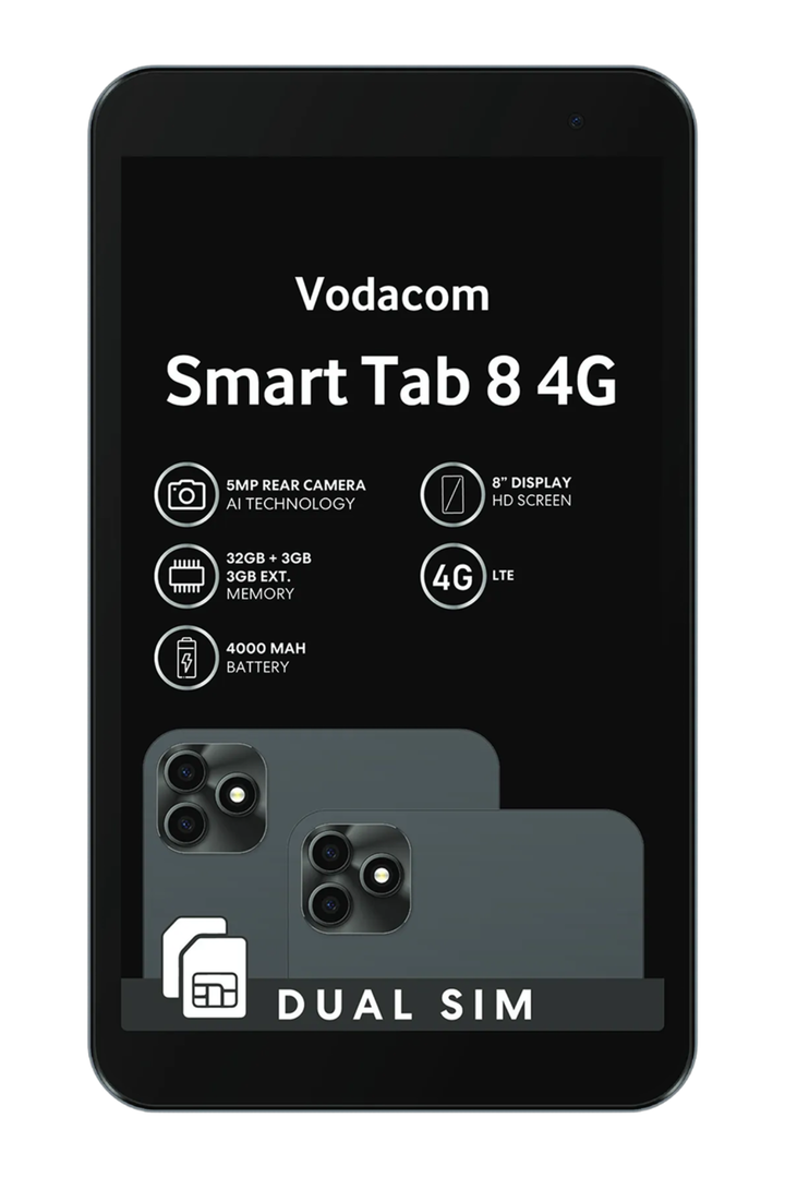 Vodacom Smart Tab 8 - Black