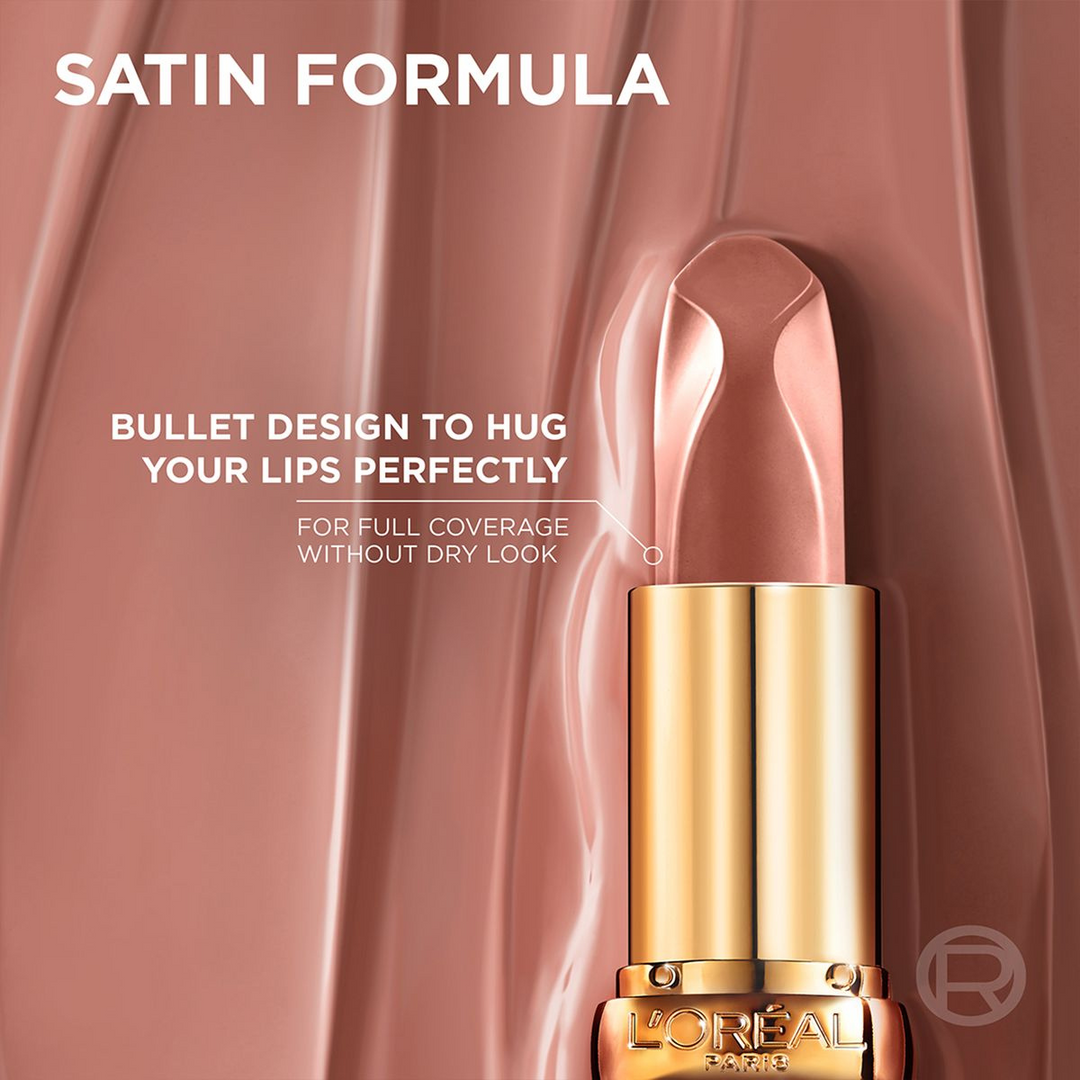 Loreal Colour Riche Nudes Of Worth Satin Lipstick
