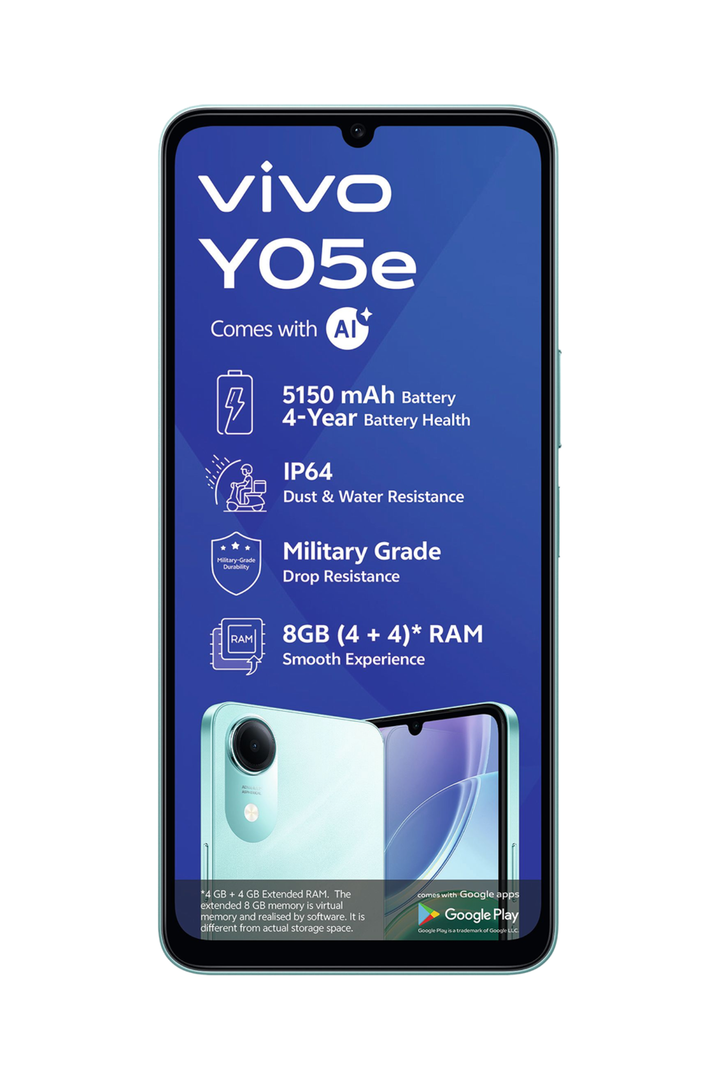 Y05e 4/64GB 4G Cellphone - Green