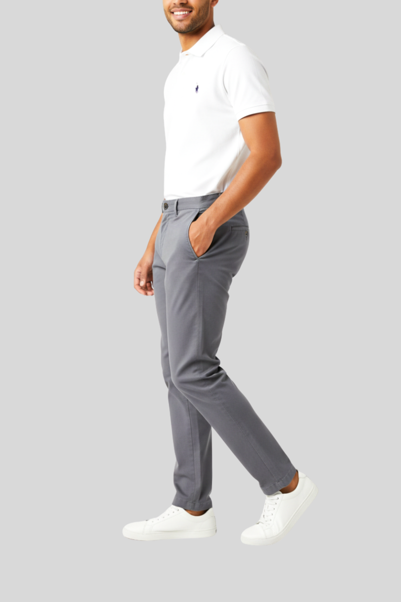 Turin Tailored Chino - Charcoal
