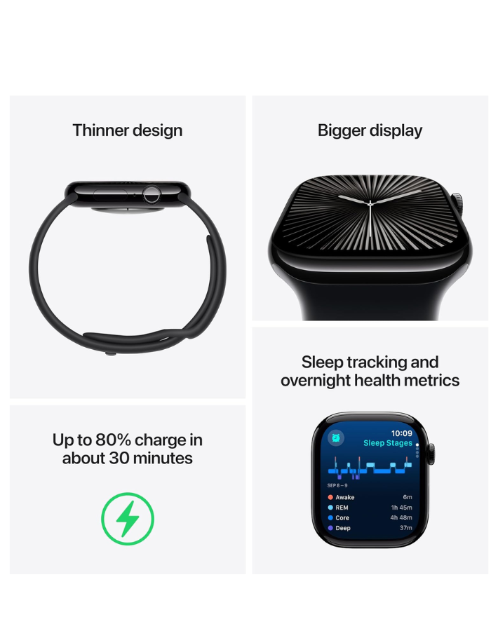 Smart Watch Series 10 GPS 42mm Jet Black