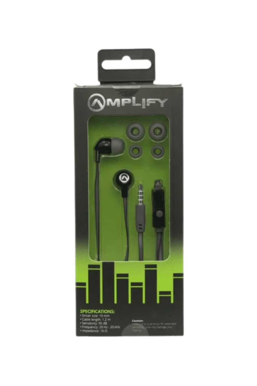 Vibe Series Earphones With Mic - Black/Grey