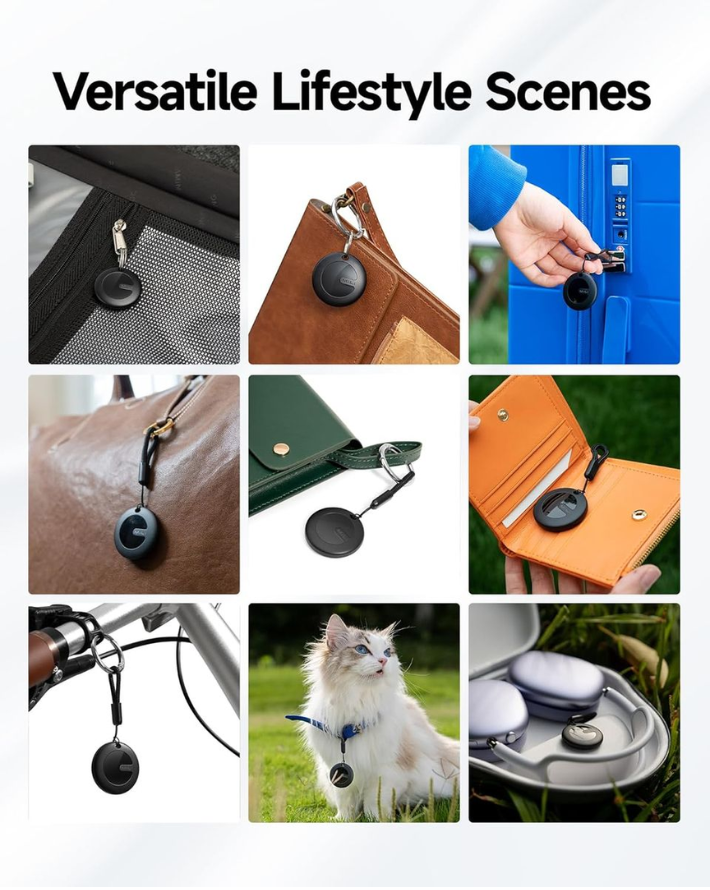 MiTag Duo with Key Ring - Black