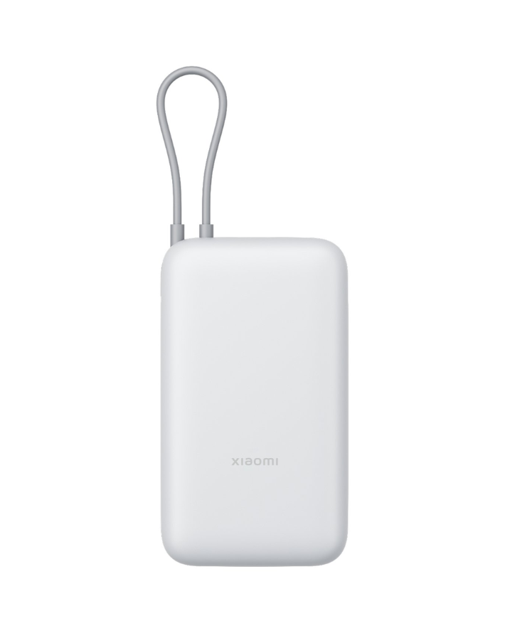 20 000mAh Power Bank (Integrated Cable) - Light Grey