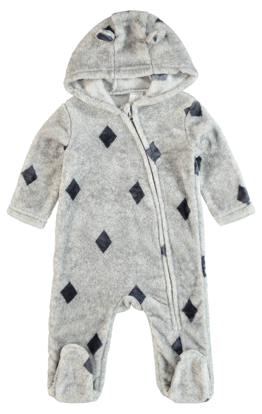 Diamond Print Fleece Baby grow