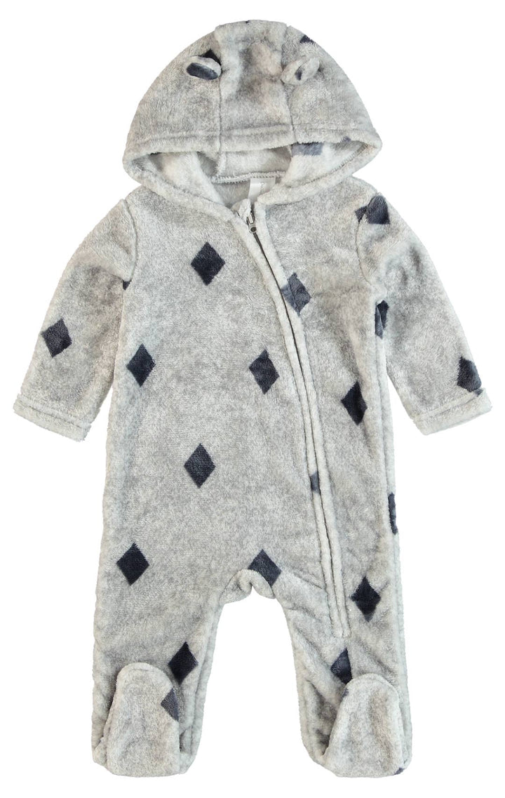 Diamond Print Fleece Baby grow