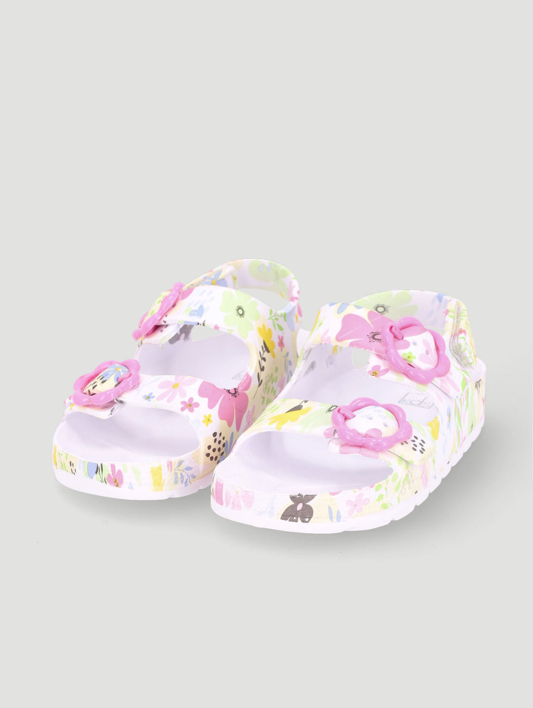 Pre-Girls Floral Molded Health Sandal - Multi