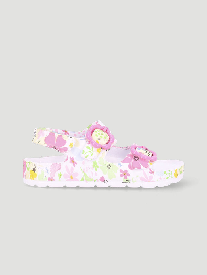 Pre-Girls Floral Molded Health Sandal - Multi