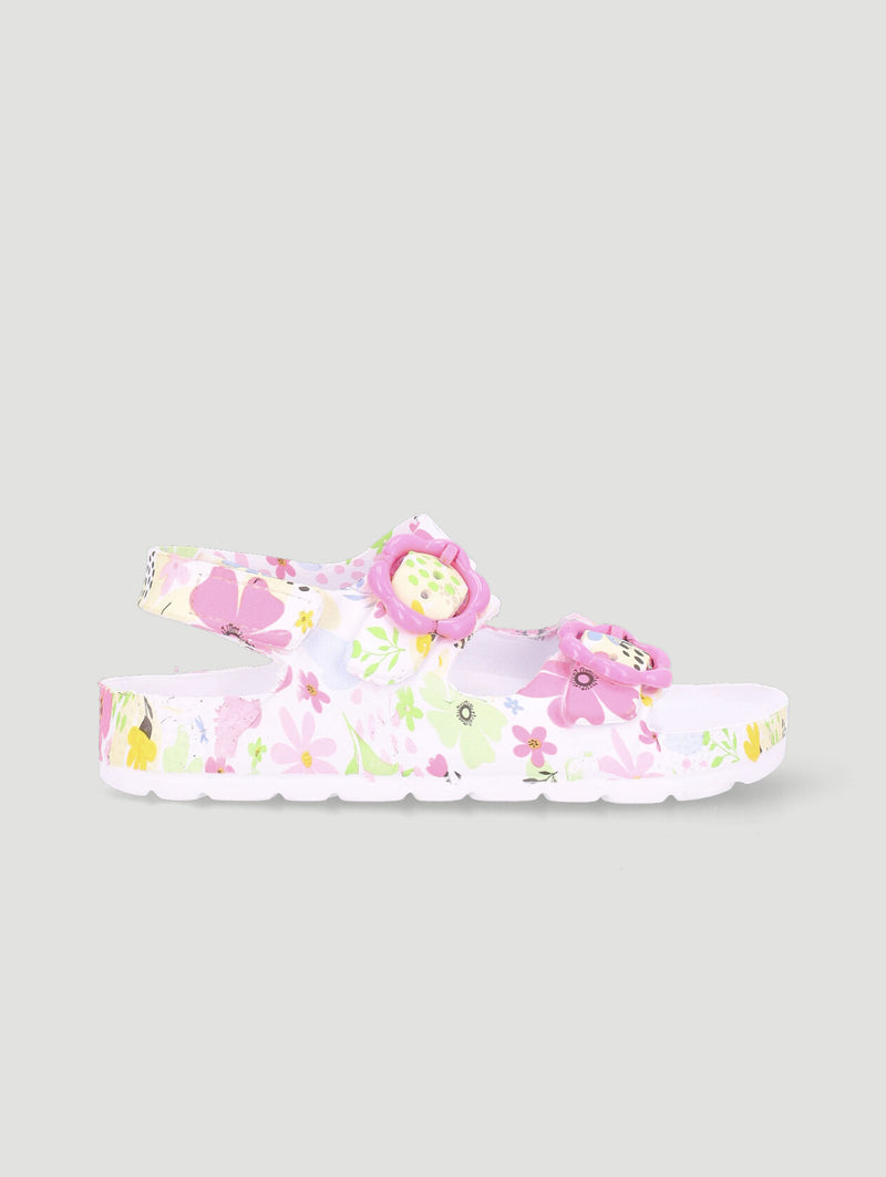 Pre-Girls Floral Molded Health Sandal - Multi