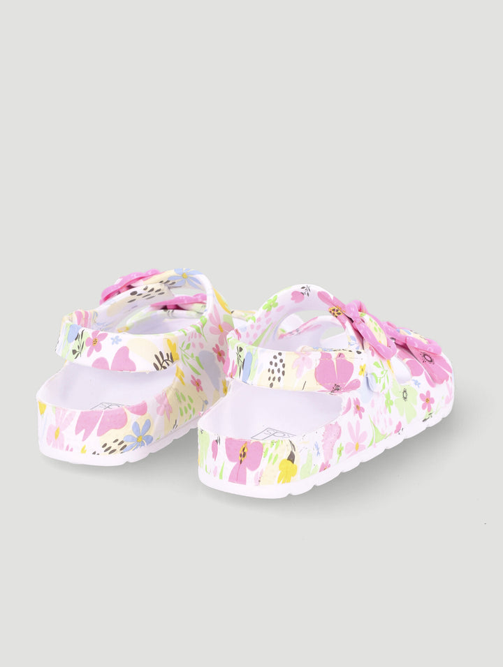 Pre-Girls Floral Molded Health Sandal - Multi
