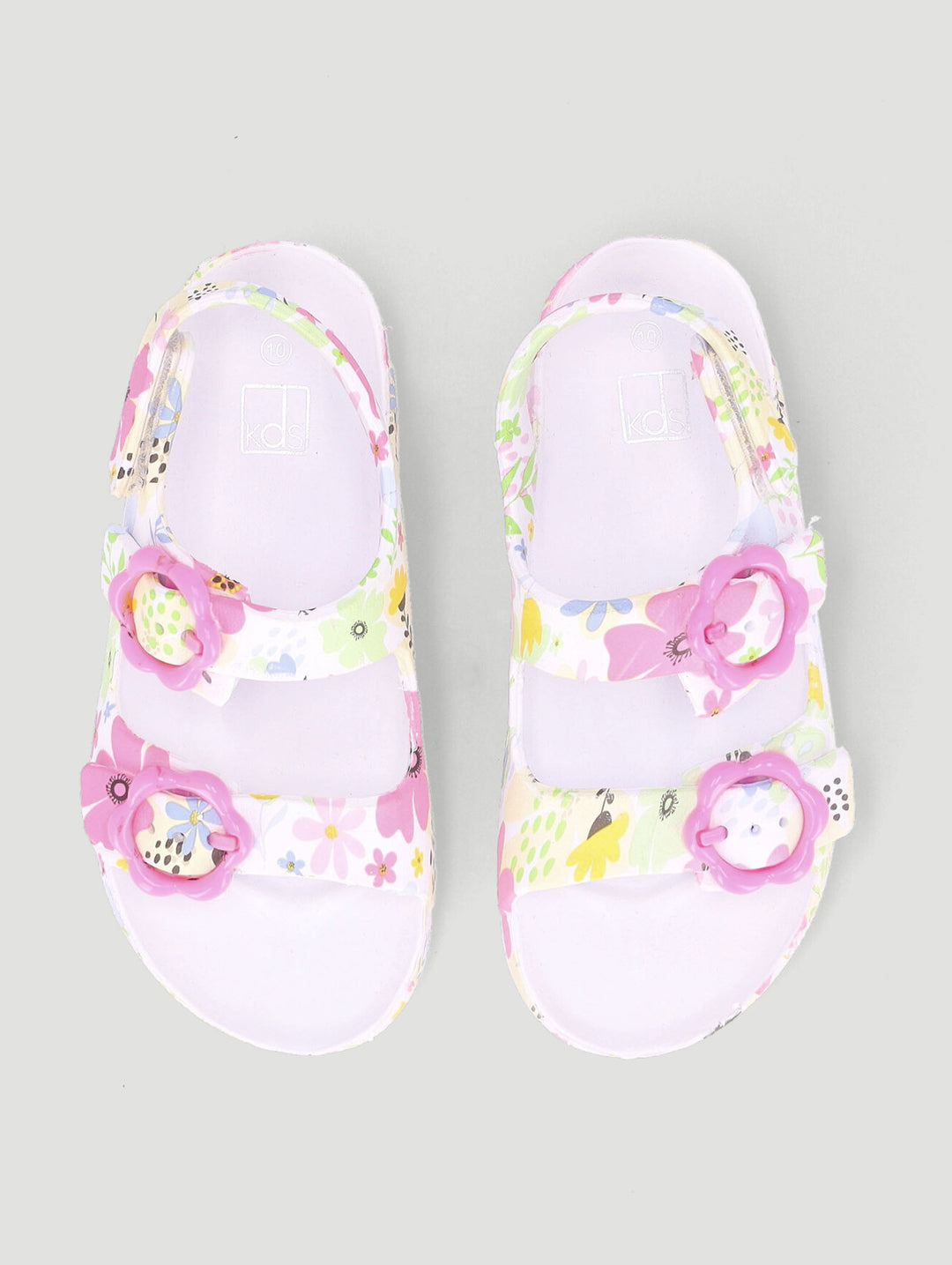 Pre-Girls Floral Molded Health Sandal - Multi