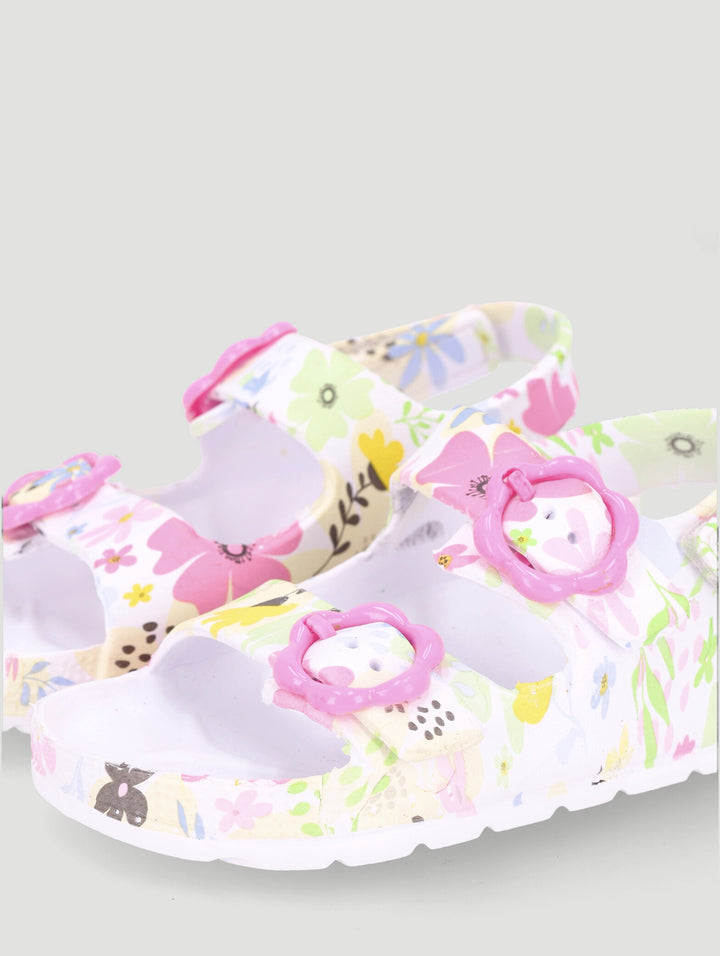 Pre-Girls Floral Molded Health Sandal - Multi