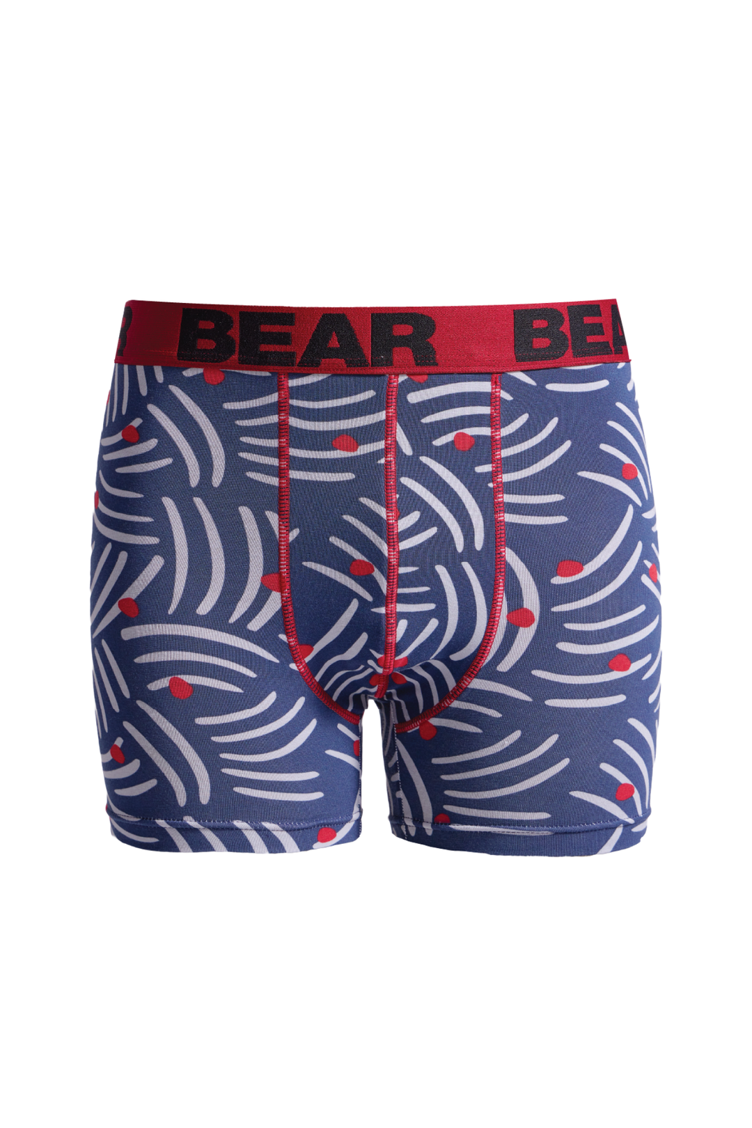 Abstract Print Bodyshorts - Red/Slate Grey