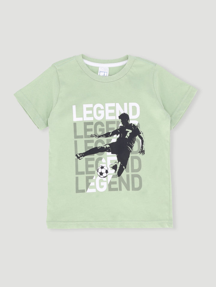 Pre- Boys Short Sleeve Soccer Tee - Light Green