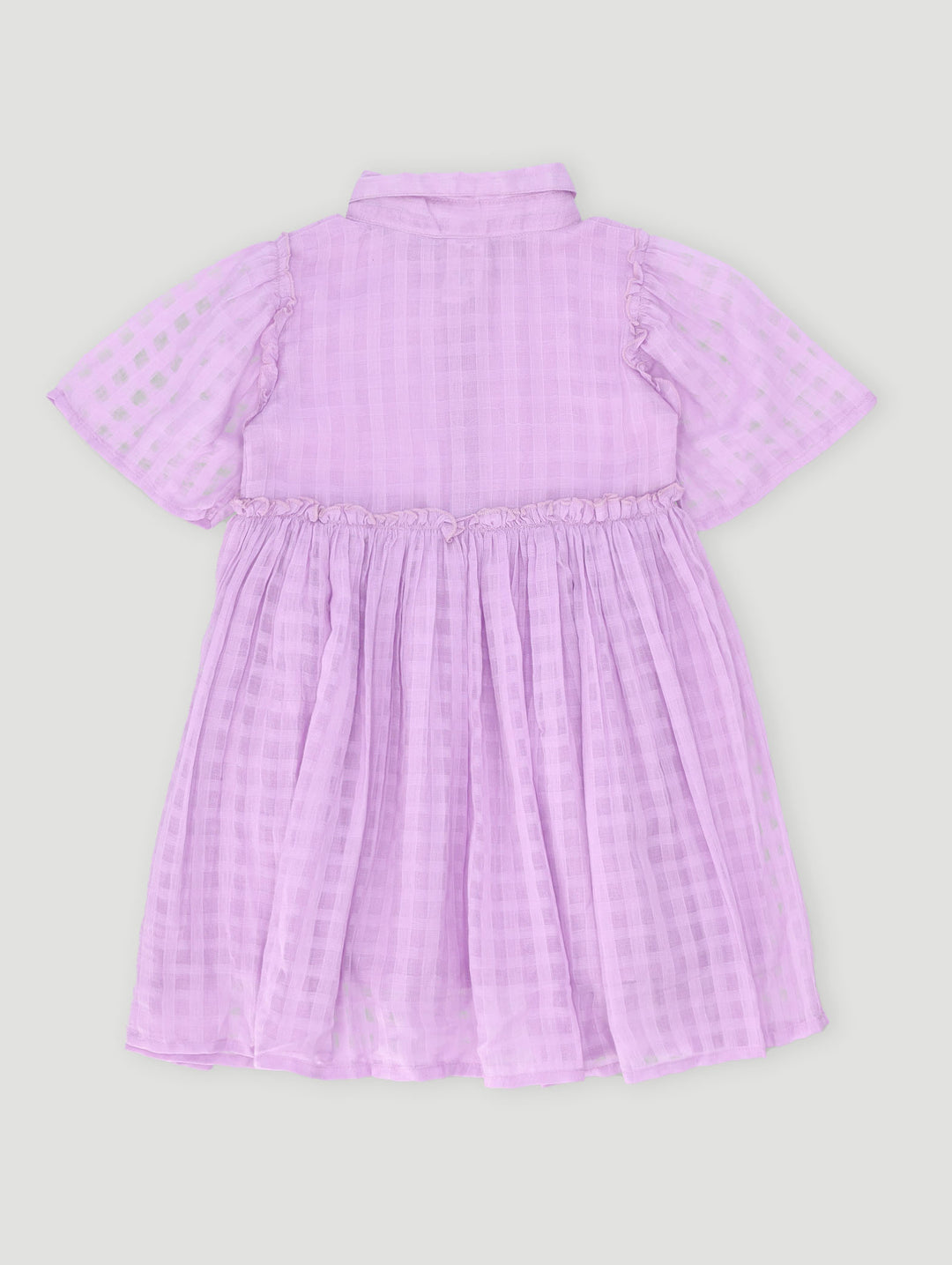 Pre-Girls Seersucker Dress - Lilac