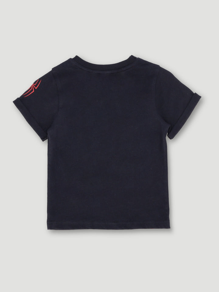 Pre- Boys Short Sleeve Spiderman Tee - Black