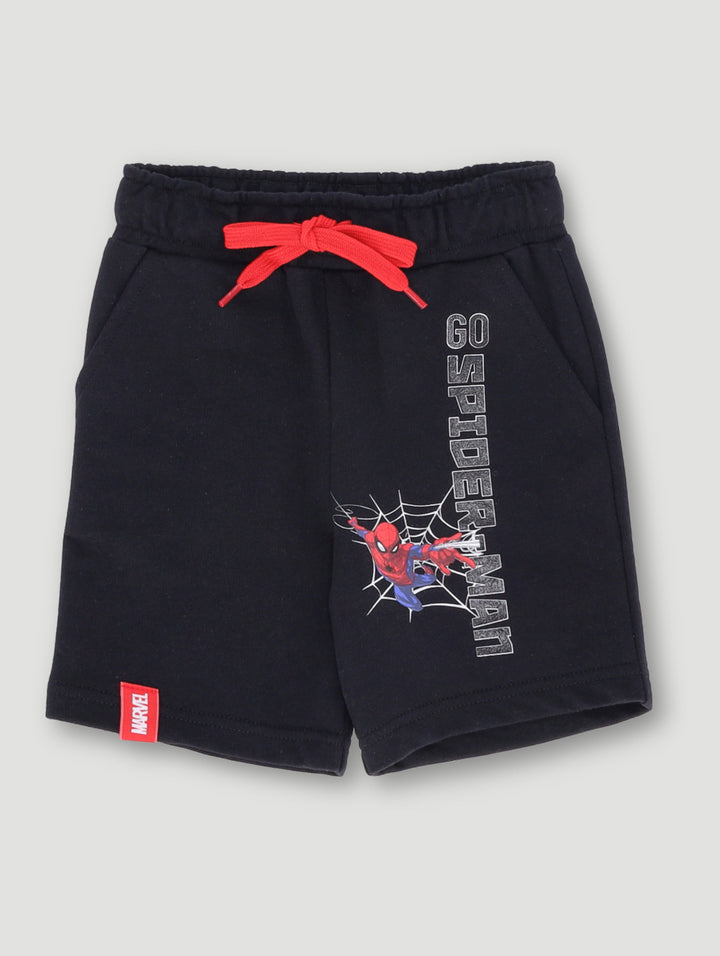 Pre- Boys Spiderman Flc Short - Black