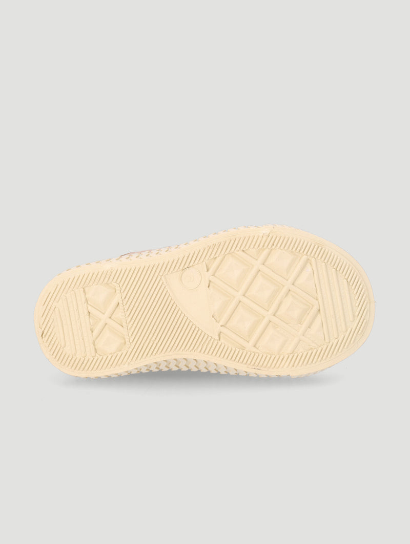 Pre-Boys Double Velcro Sneaker - Taupe