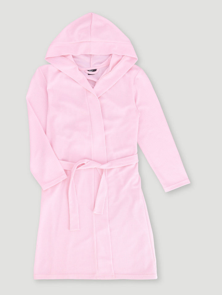 Girls Waffle Gown - Pink