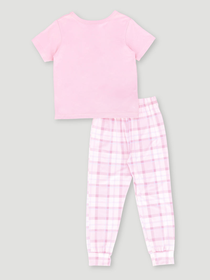 Pre-Girls Rainbow Long Bottom Set - Pink