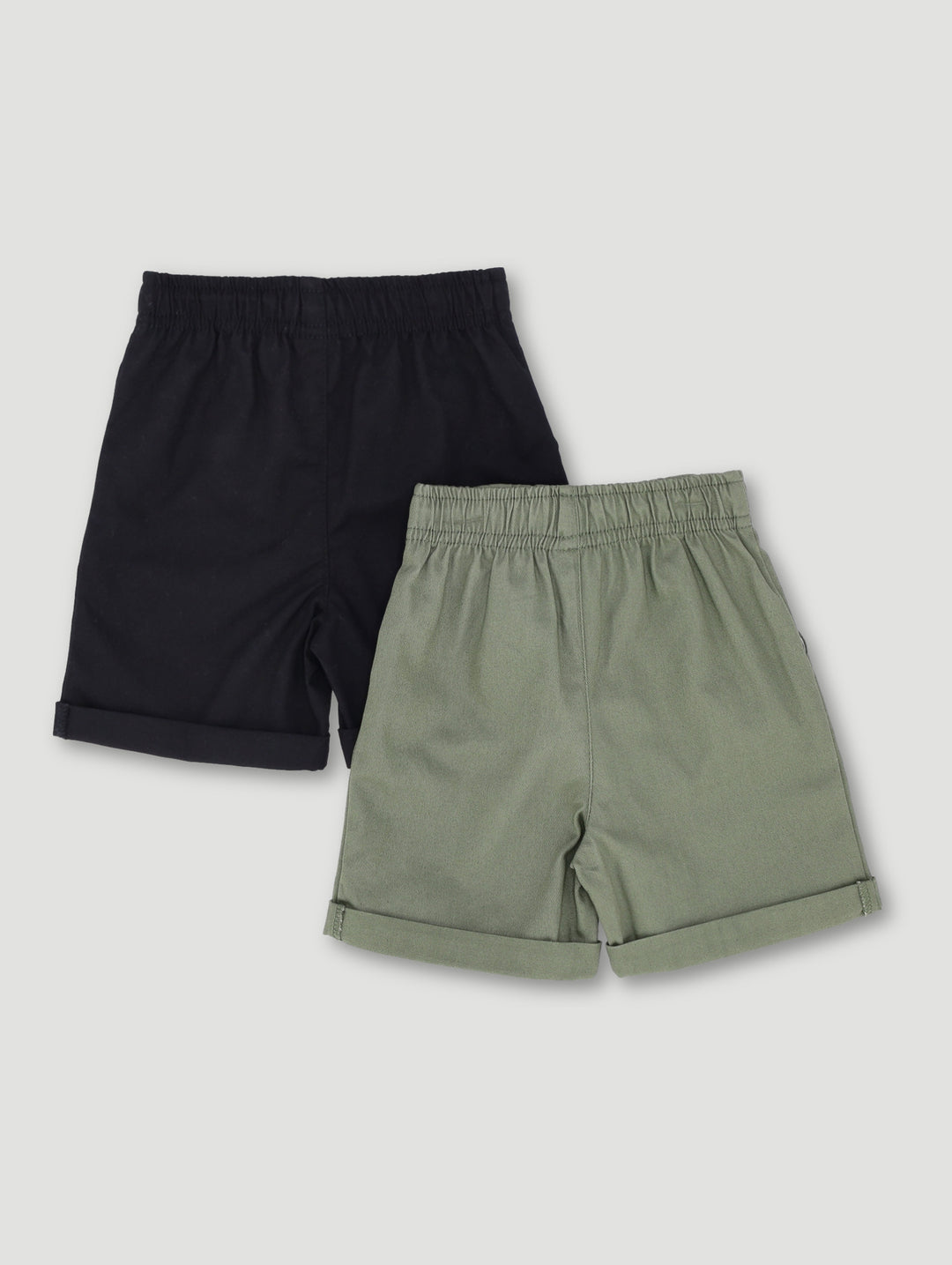 Baby Boys 2 Pack Adventure Twill Short - Fatigue