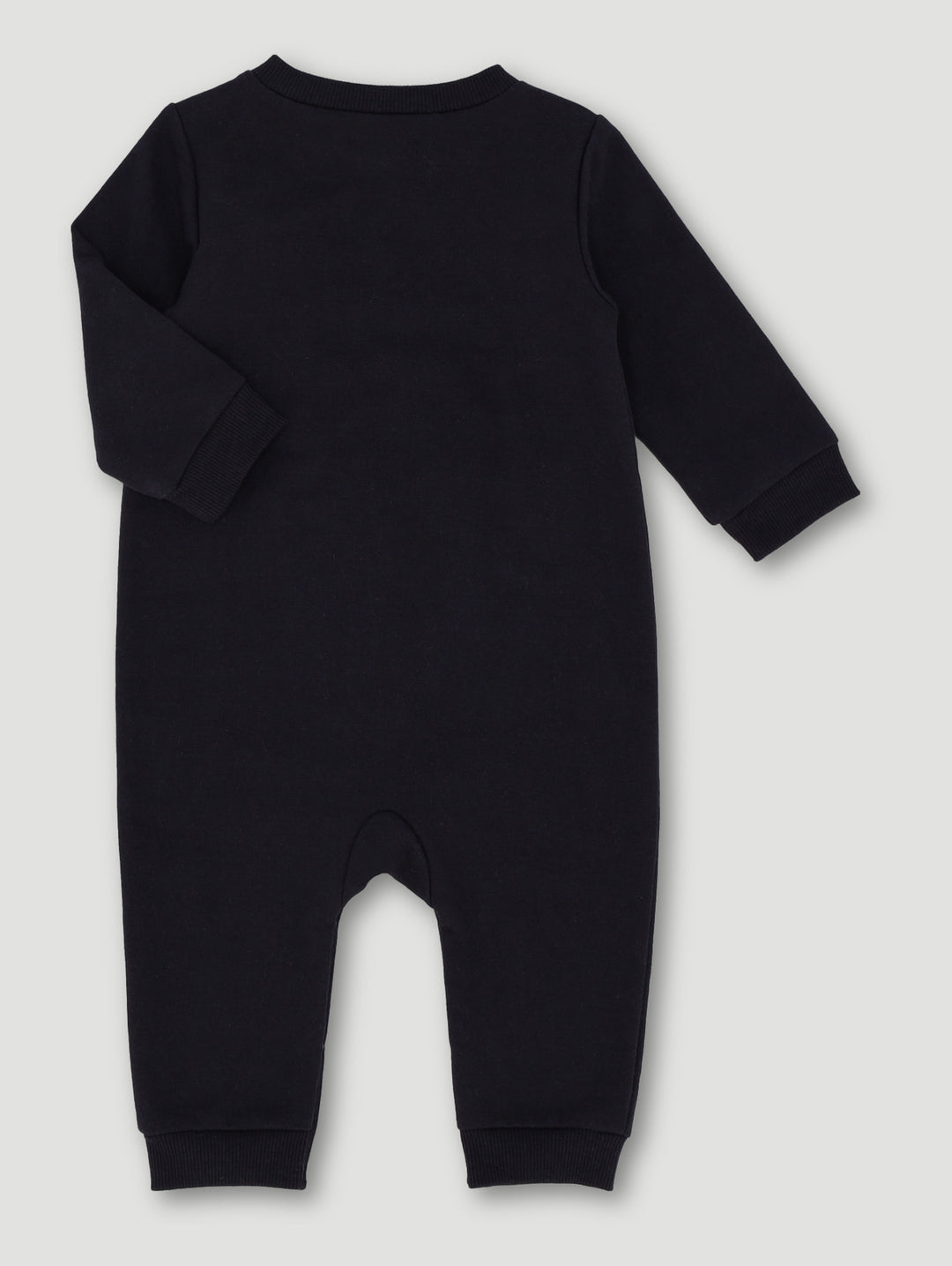 Baby Girls 3D Paris Brushed Fleece Playsuit - Black