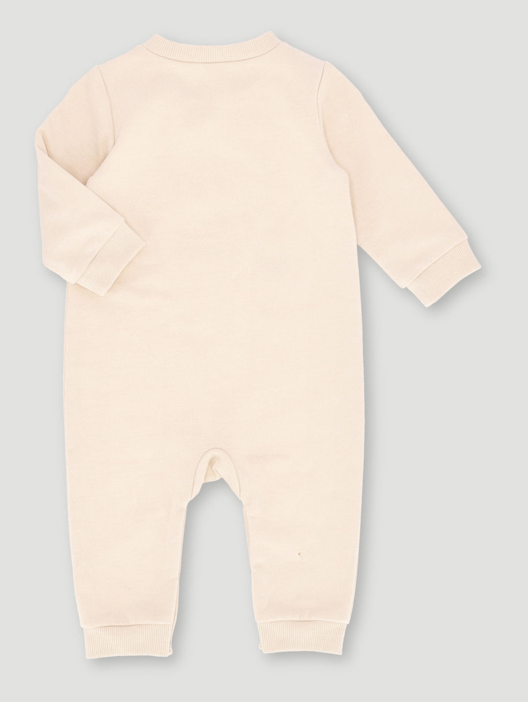 Baby Girls Long Sleeve Be Kind Playsuit - Light Stone