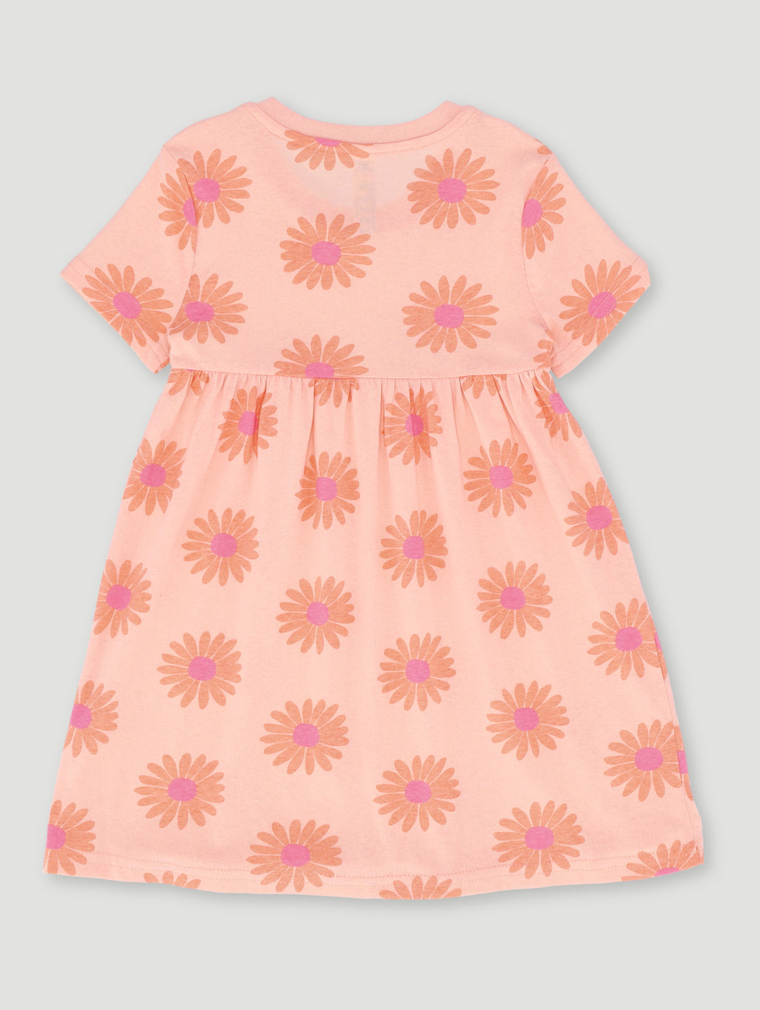 Pre-Girls Floral Print Dress - Peach