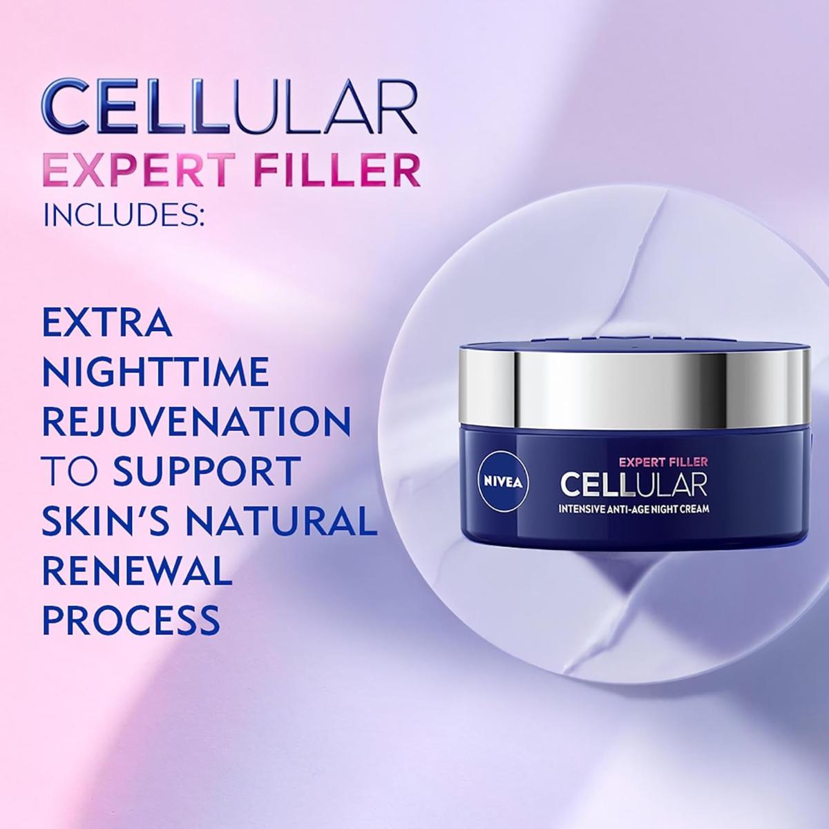 Nivea Cellular Expert Filler Night Cream, Anti-Age Face Cream – Edgars