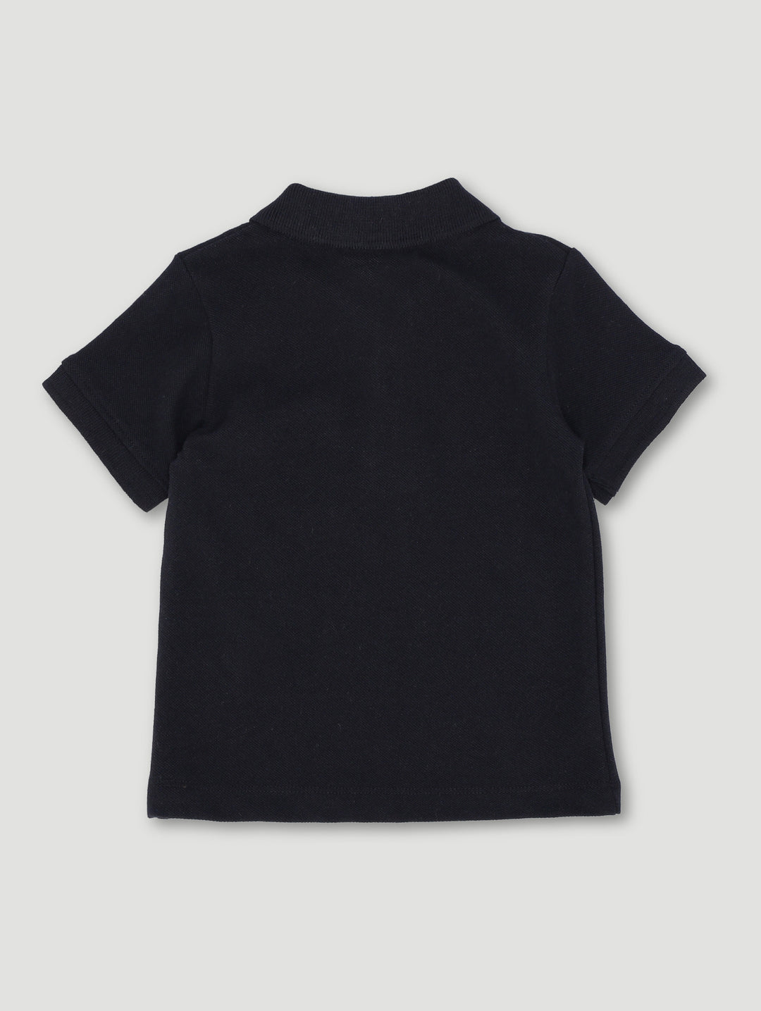 Baby Boys Plain Bear Badge Knit Golfer - Black