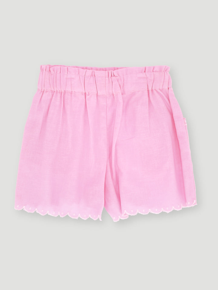 Pre-Girls Scallop Shorts - Pink