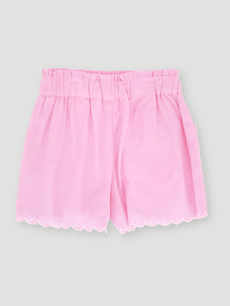 Pre-Girls Scallop Shorts - Pink