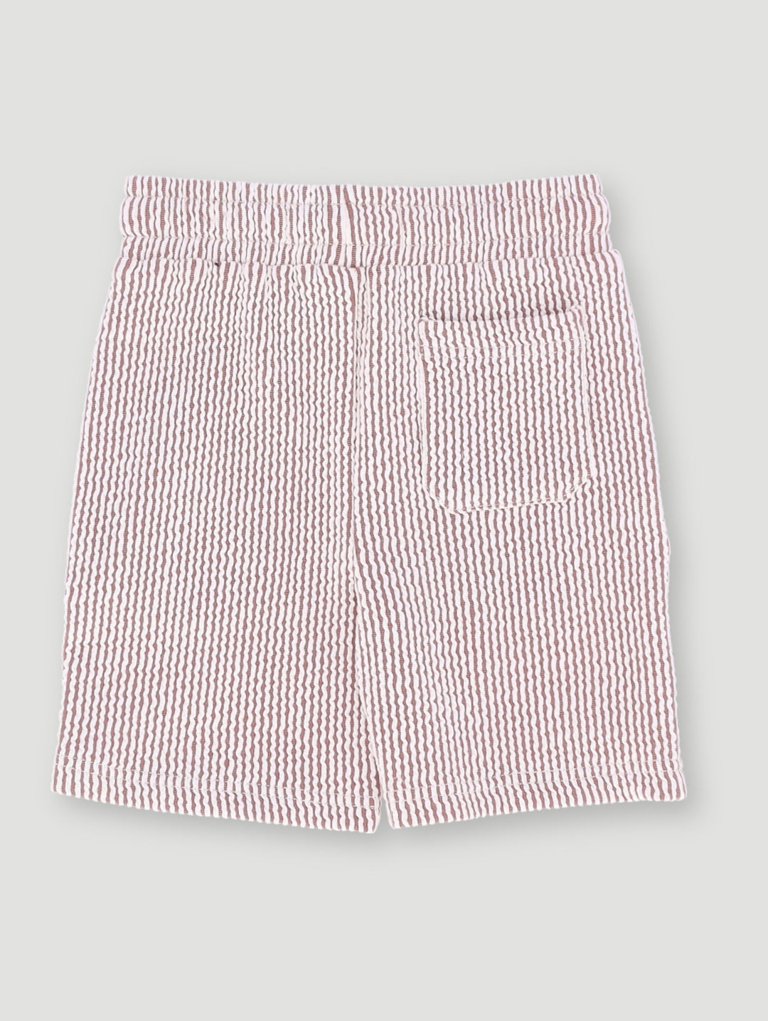 Pre- Boys Seersucker Textured Shorts - Rust