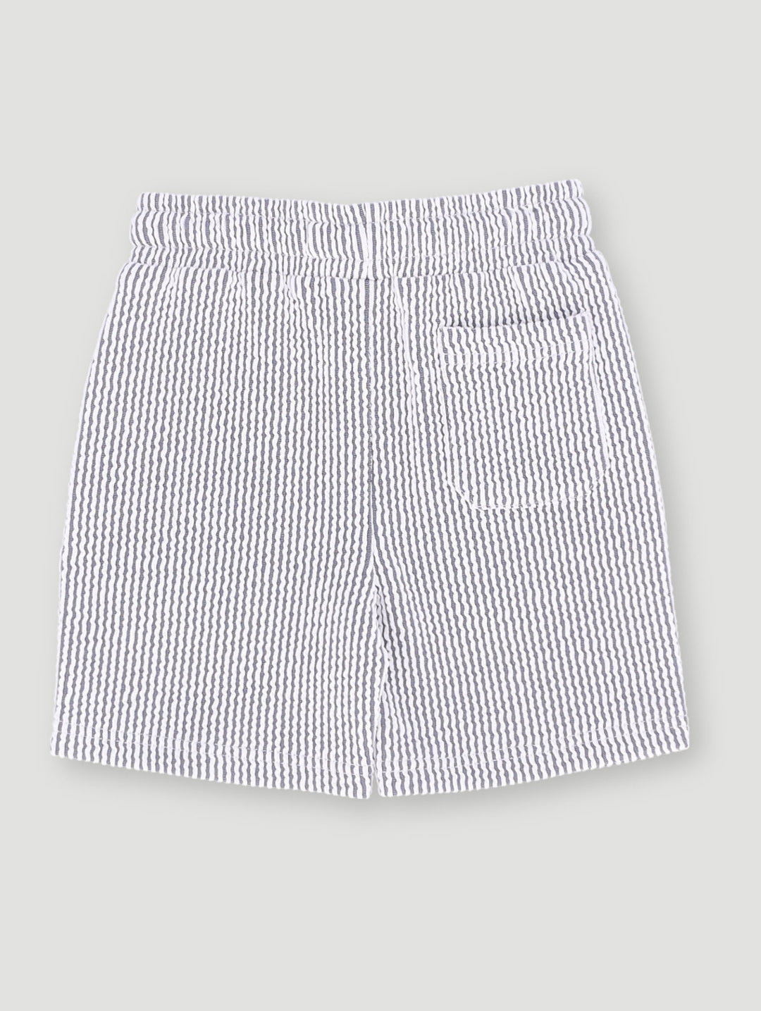 Pre-Boys Seersucker Texture Shorts - Dark Blue