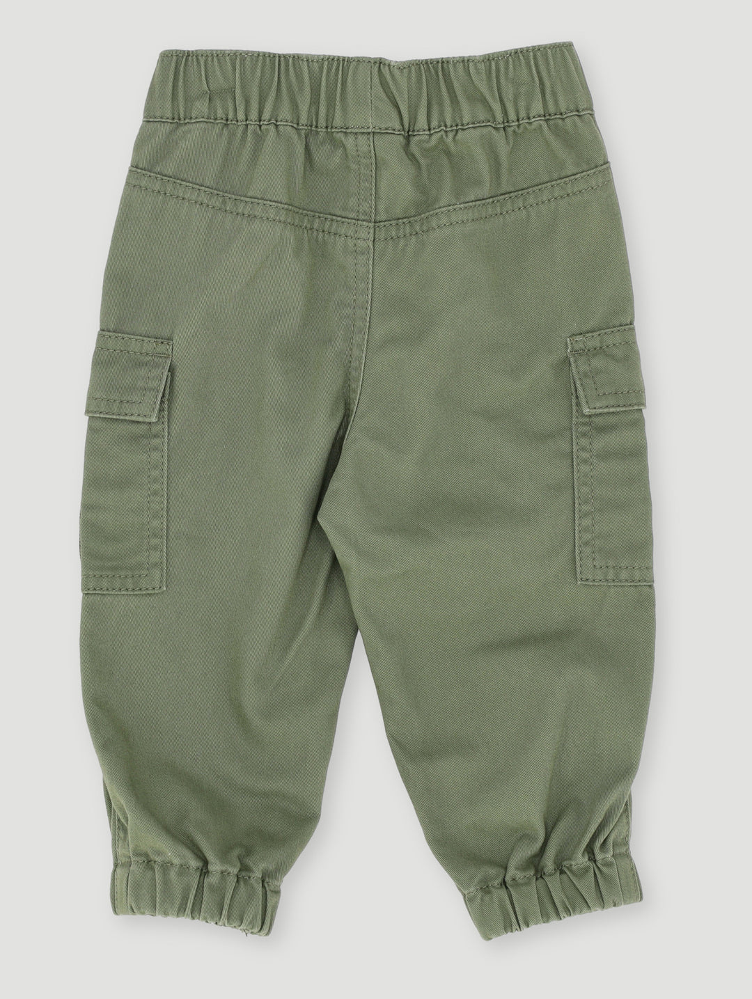 Baby Boys Twill Cargo Pants - Olive