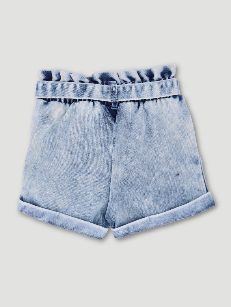 Pre-Girls Lilo & Stitch Chambre Paperbag Shorts - Blue