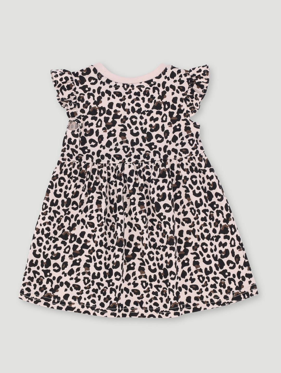 Baby Girls Animal Print Knit Dress - Stone
