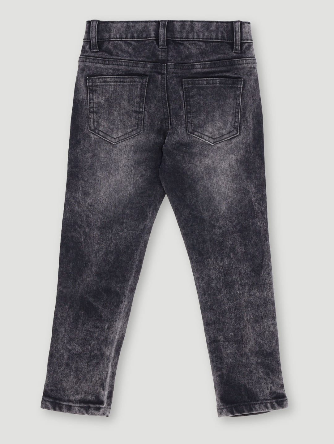 Pre-Boys Patch Abrasion Denim - Charcoal