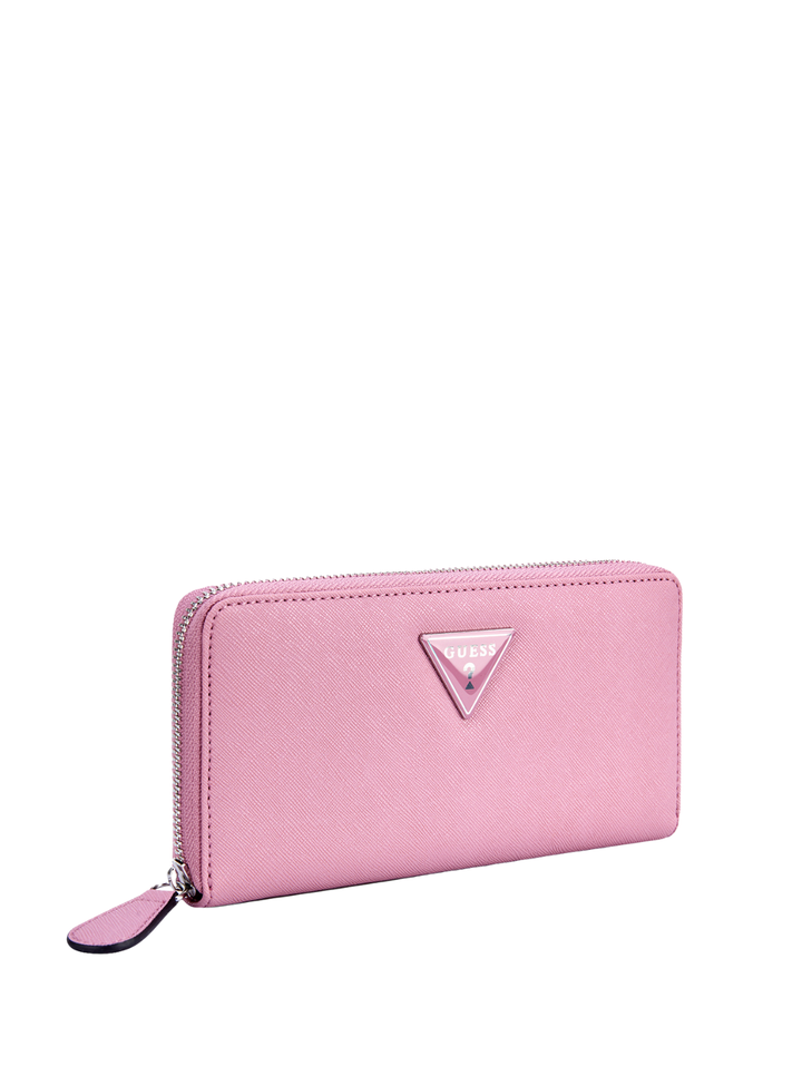 Viviette Medium Zip Around Purse - Mauve