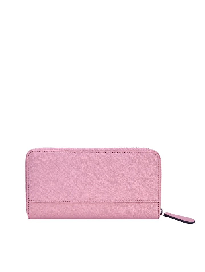 Viviette Medium Zip Around Purse - Mauve