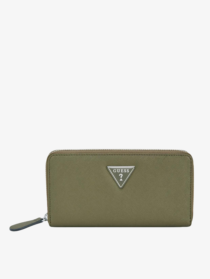 Viviette Medium Zip Around Purse - Olive