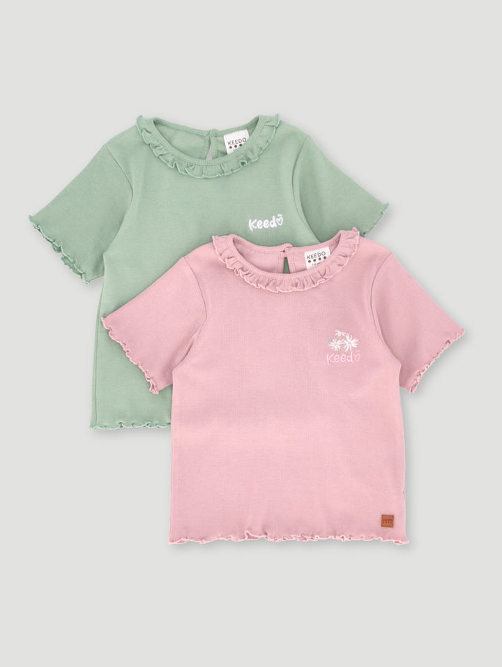 Keedo Girls 2 Pack Tees - Multi