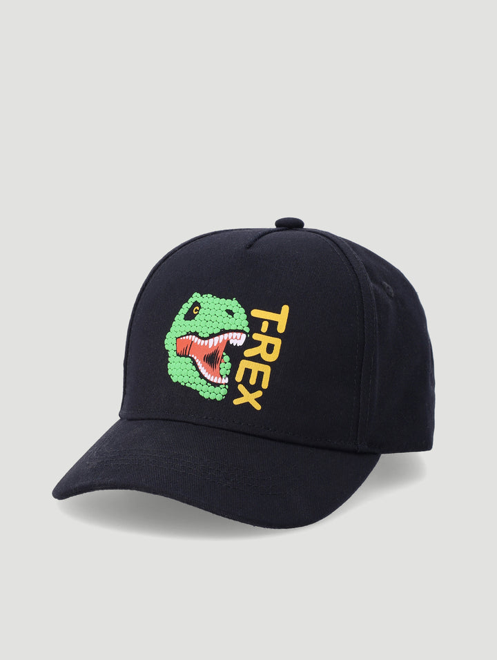 Pre-Boys Dino Cap - Black