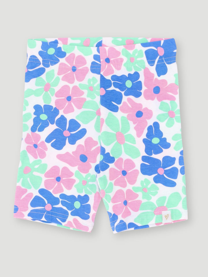 Pre-Girls Print Cycle Short - Multi