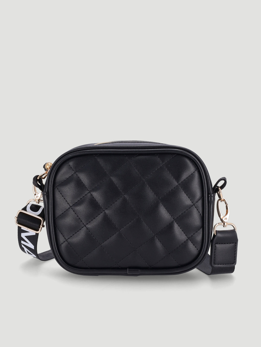 Girls Quilted Sling Bag - Black